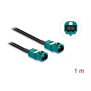 Delock Cable Mini FAKRA Z Dual Plug to FAKRA Z Dual Plug, 0,2 m