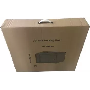 EFB Elektronik 19 inch 15U Sienas tīkla skapis Basic, dziļums 600 mm, viensekciju, plakanā iepakojumā, RAL 9010 (tīri balts)