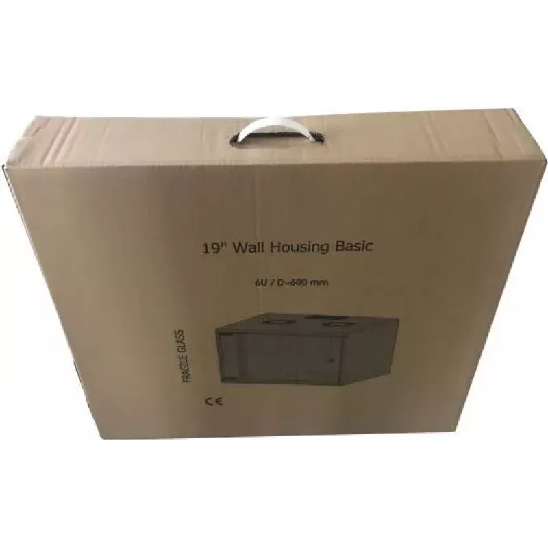 EFB Elektronik 19 inch 15U Sienas tīkla skapis Basic, dziļums 600 mm, viensekciju, plakanā iepakojumā, RAL 9010 (tīri balts)
