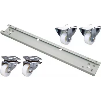 EFB Elektronik PRO-ROL028.GR Riteņu komplekts 600 kg 800 mm skapim, Pelēks RAL 7035 (4 iepakojumā)