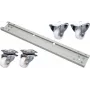 EFB Elektronik PRO-ROL028.GR Riteņu komplekts 600 kg 800 mm skapim, Pelēks RAL 7035 (4 iepakojumā)
