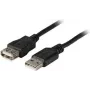 EFB-Elektronik USB 2.0 pagarinātājkabelis A-A vīrietis-sieviete 0,5m Melns Classic