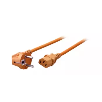 EFB Elektronik Elektroapgādes kabelis CEE 7/7 Schuko 90° līdz IEC C13 180°, oranžs, 1,8 m, 3 x 0,75 mm²