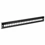 EFB Front Panel 24xE2000 Duplex, E2000 Compact (RDM) Straight Version Black