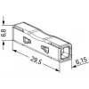 WAGO Caurplūdes savienotājs 2773-2401, Push-in, maks. 4 mm², 2 vadītāji