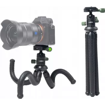 C-ROPE Creatorpod Elastīgais statīvs ar 360° lodveida galvu 30cm Melns (CRP-CPD-BLK)