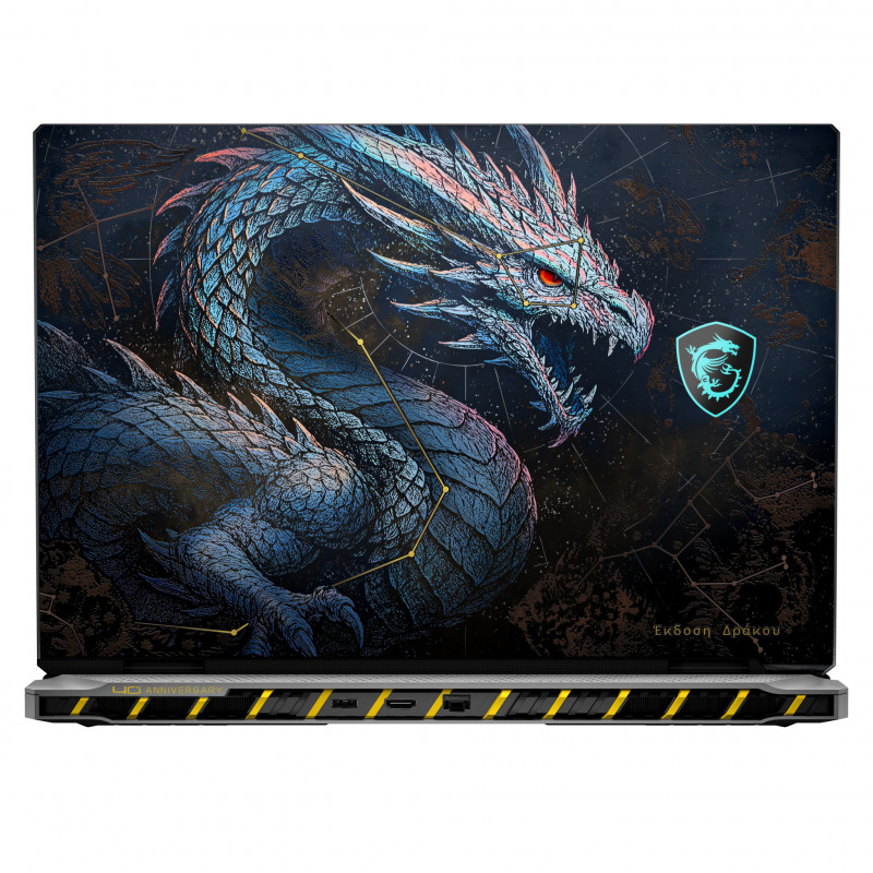 MSI Titan 18 HX Dragon Edition Draco Epic A2WJ-1064FR spēļu klēpjdators, 18 collu UHD+ Mini LED 240Hz, Intel Core Ultra 9 290HX Plus, 96GB DDR5, 4TB SSD, GeForce RTX 5090 24GB, Windows 11 Pro, franču AZERTY tastatūra