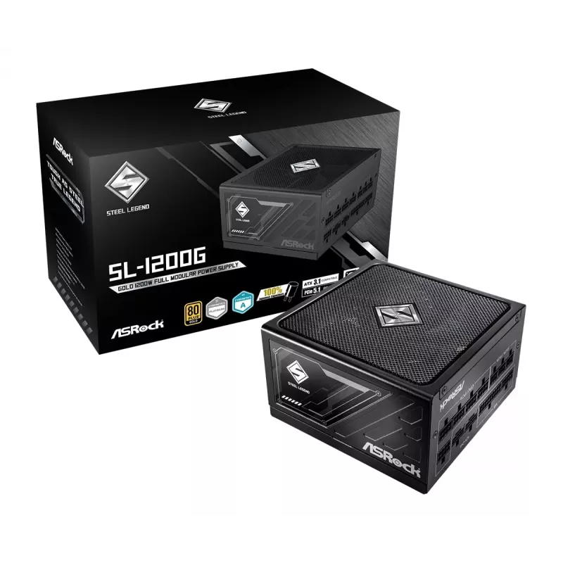 ASRock Steel Legend SL-1200P 1200W ATX 80+ Platinum pilnībā modulārs barošanas bloks