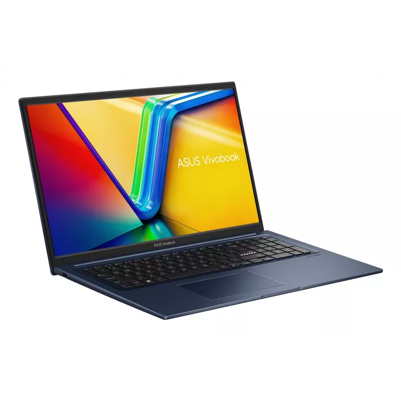ASUS Vivobook 17 X1704VA-AU1066 Core 5 120U 17,3 collu FHD IPS-Level Panel 60Hz 250nits Pretatspīduma 16GB DDR5 512GB SSD Intel Graphics 720p Kamera 50WHrs Bez OS Quiet Blue