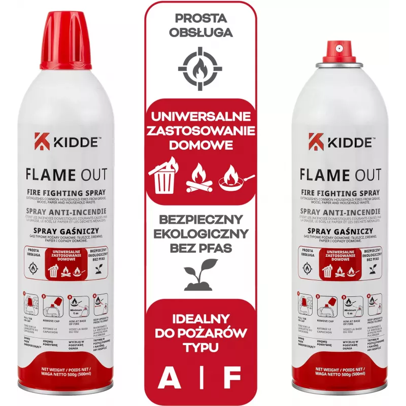 Kidde KFS-500 Flame Out ugunsdzēšamais aerosols 500 ml