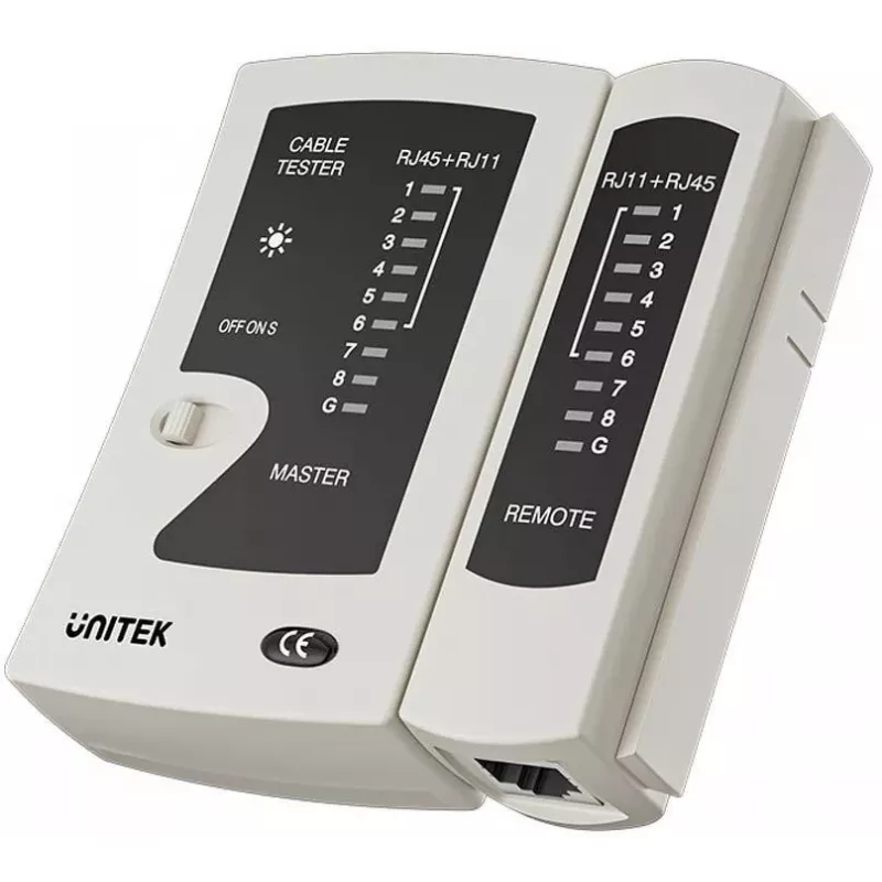 UNITEK RJ45/RJ11 tīkla kabeļu testeris OT140AGY01
