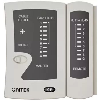 UNITEK RJ45/RJ11 tīkla kabeļu testeris OT140AGY01