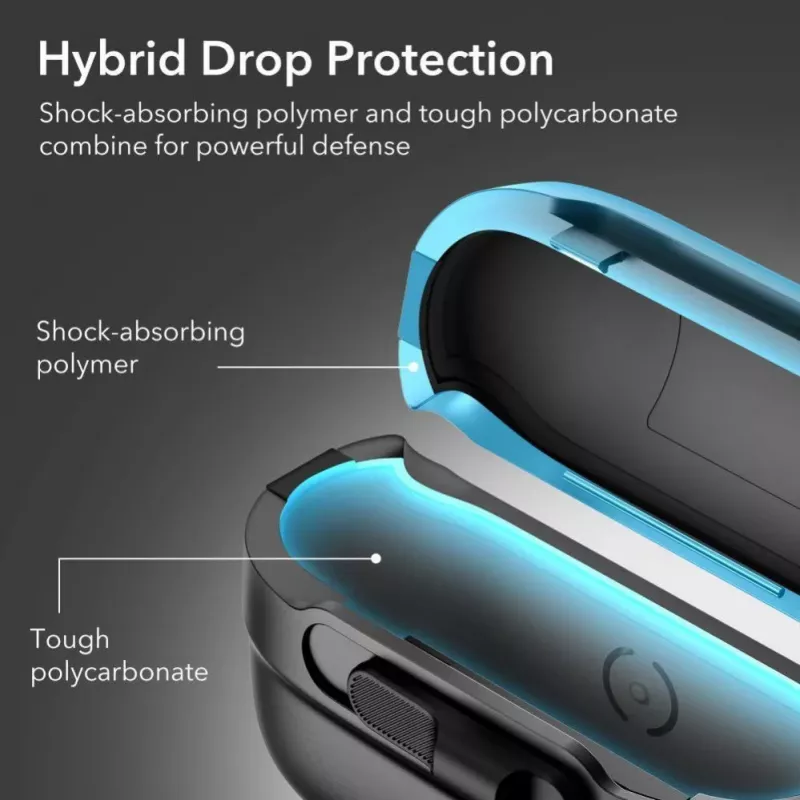 ESR Pulse HaloLock MacCase AirPods Pro 1/2, Melns