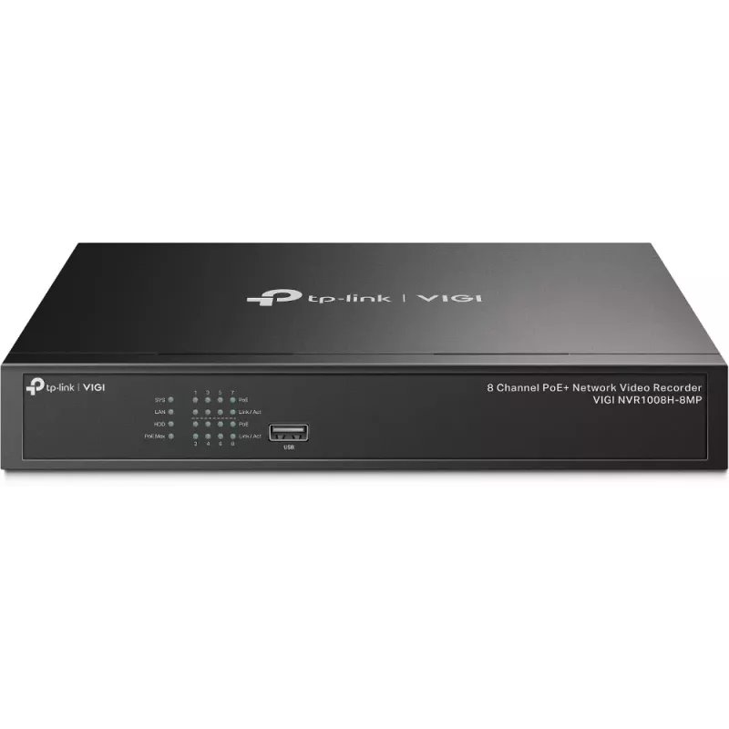 TP-Link VIGI 8 kanālu PoE+ tīkla video ierakstītājs