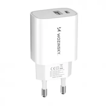 Wozinsky WGWCW 20W USB-A USB-C sienas lādētājs - balts