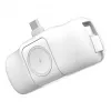 WOZINSKY WF16-YCS Mini Power Bank 5000mAh 15W USB-C ar iebūvētu USB-C kabeli un Apple Watch lādētāju - Balts