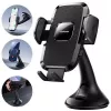 Joyroom JR-ZS259 Mehāniskais auto turētājs universāls telefonam uz paneļa / loga - Melns