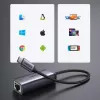 UGREEN USB-C uz RJ45 Gigabitu Ethernet adapteris (Pelēks) - 40322 CM483