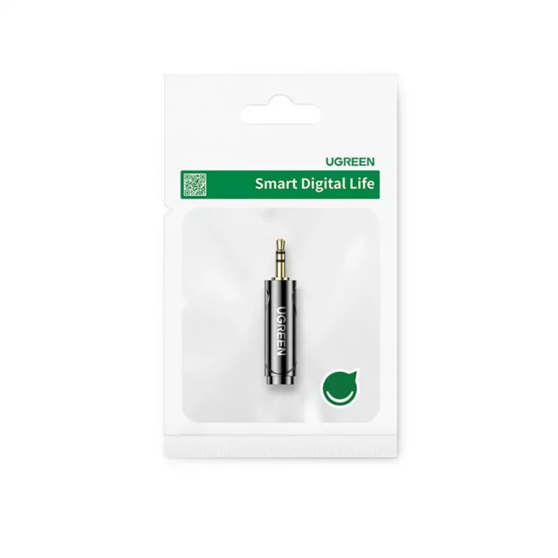 UGREEN 3.5mm līdz 6.35mm audio adapteris (vīrišķais uz sievišķo) Pelēks AV168