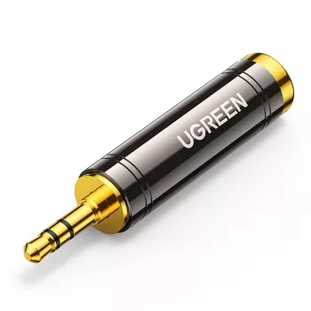 UGREEN 3.5mm līdz 6.35mm audio adapteris (vīrišķais uz sievišķo) Pelēks AV168