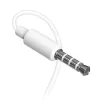 Dudao X10S Vadu Iekšējās Auss Austiņas ar Mikrofonu, 3.5mm Ligzda, 1.2m Kabelis, Balts