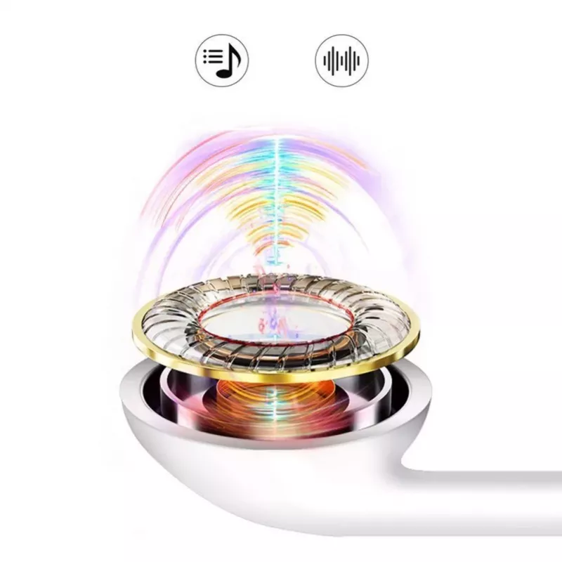 Dudao X10S Vadu Iekšējās Auss Austiņas ar Mikrofonu, 3.5mm Ligzda, 1.2m Kabelis, Balts