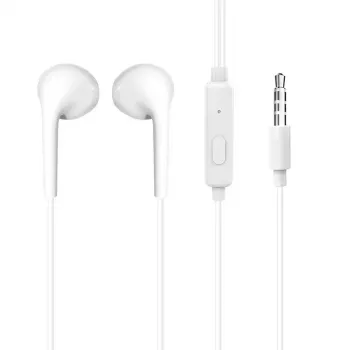 Dudao X10S Vadu Iekšējās Auss Austiņas ar Mikrofonu, 3.5mm Ligzda, 1.2m Kabelis, Balts