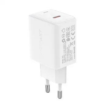 ACEFAST GaN USB-C Lādētājs 30W PD QC 3.0 AFC FCP Balts (A21)
