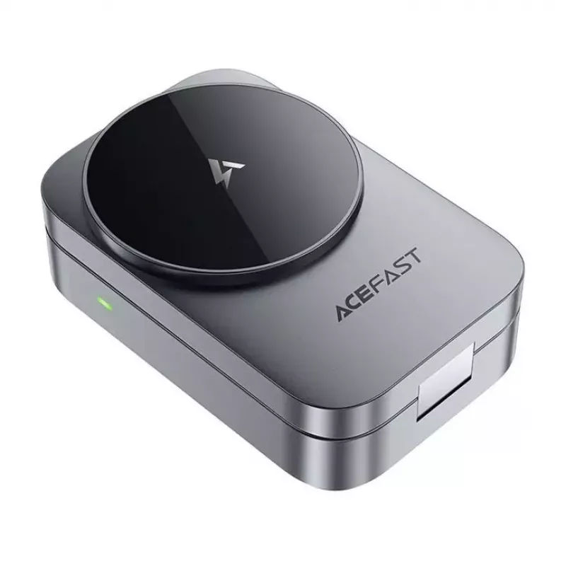 ACEFAST E22 3-in-1 bezvadu uzlādes stacija, saderīga ar MagSafe - Pelēka