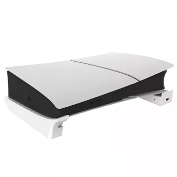 IPEGA P5S008 horizontālais statīvs ar USB centrmezglu PS5 Slim baltā krāsā