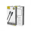 Dudao L7C USB-C uz USB-C 100W kabelis ar LED displeju 1m - Melns