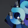 Dudao L7C USB-C uz USB-C 100W kabelis ar LED displeju 1m - Melns
