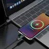 Dudao L7C USB-C uz USB-C 100W kabelis ar LED displeju 1m - Melns