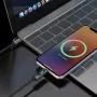 Dudao L7C USB-C uz USB-C 100W kabelis ar LED displeju 1m - Melns
