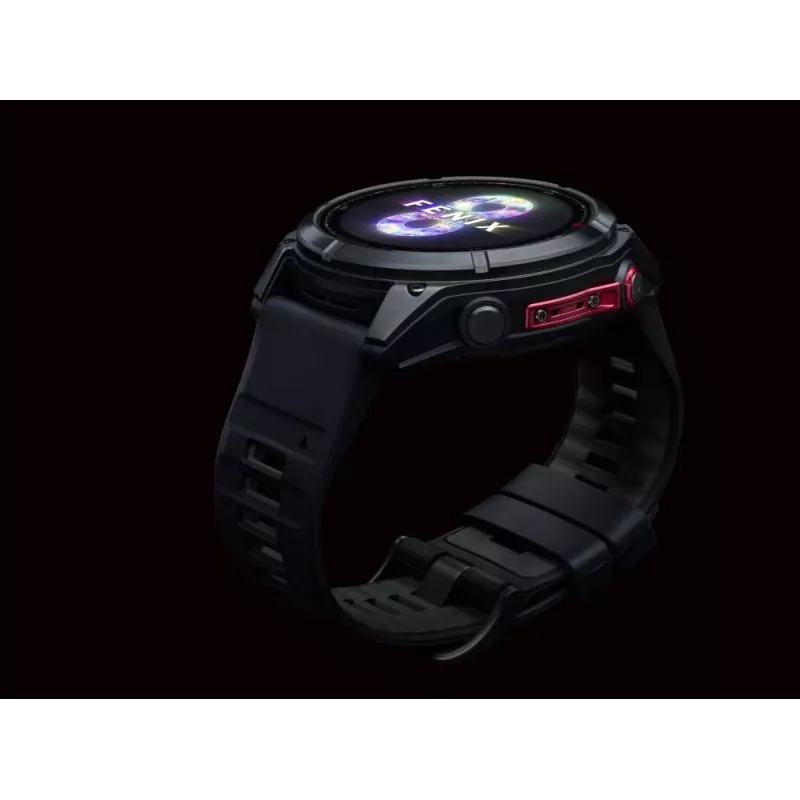 Garmin fenix 8 Pro 51 mm MicroLED Sapphire Carbon Grey DLC Titanium ar Black/Pebble Grey Silikona siksniņu