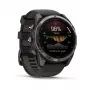 Garmin fenix 8 Pro 51 mm MicroLED Sapphire Carbon Grey DLC Titanium ar Black/Pebble Grey Silikona siksniņu