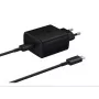 Samsung EP-TA845EBE + EP-DW767JBE 45W Travel Charger un USB-C uz USB-C datu kabelis melns (OOB Bulk)