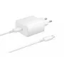 Samsung EP-TA845EWE + EP-DW767JWE 45W Travel Charger un USB-C uz USB-C datu kabelis balts (OOB Bulk)