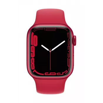 Apple Watch Series 7 GPS, 41mm (PRODUCT)RED Aluminium Case ar Sport Siksniņu - Regulāra (PRODUCT) Red