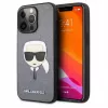 Karl Lagerfeld Apple iPhone 13 Pro Saffiano Karl Head Case Silver