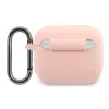 Lacoste Apple AirPods 3 šķidrais silikons spīdīgs apdruka ar logo maciņš rozā