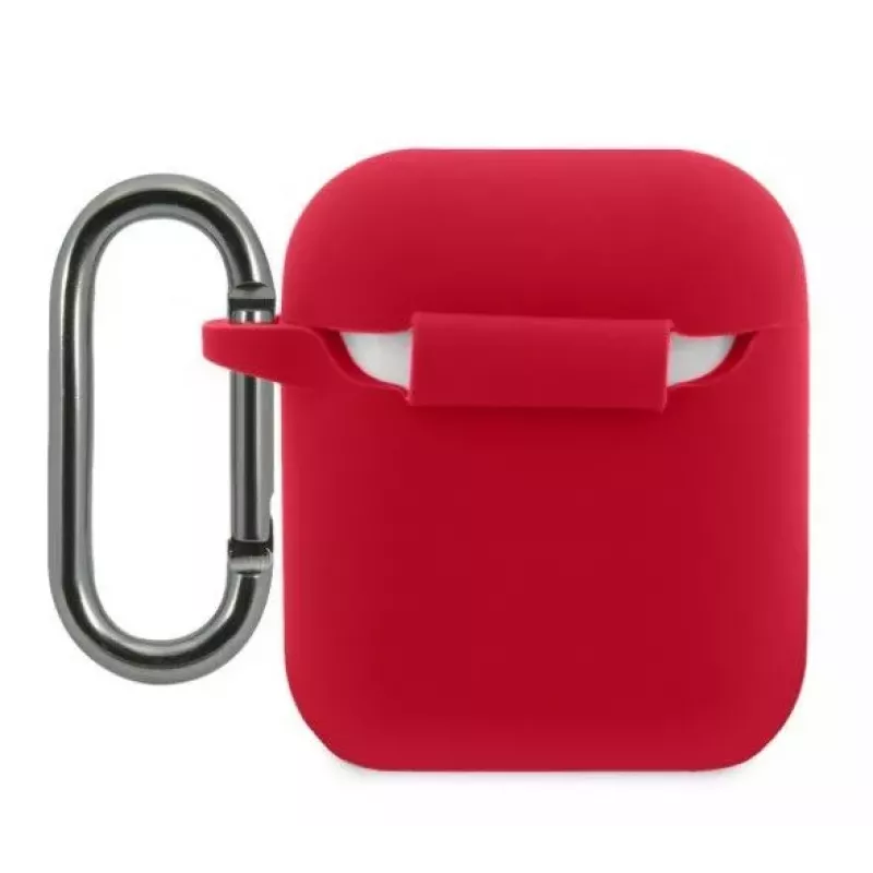 Lacoste Apple AirPods 1/2 Liquid Silicone Glossy Printing Logo Case Red