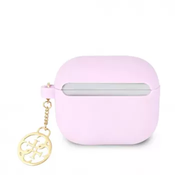 Guess Apple AirPods 3 Charms Silikona Maciņš Violetā Krāsā