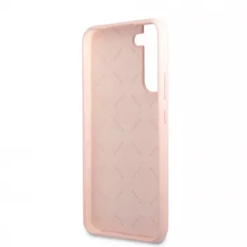 Guess Silicone Metal Logo Case for Samsung Galaxy S22 Plus - Pink