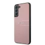 Guess Samsung Galaxy S22 Plus PU Ādas Saffiano Maciņš Rozā