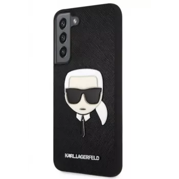 Karl Lagerfeld Samsung Galaxy S22+ PU Saffiano Karl Head Maciņš Melns