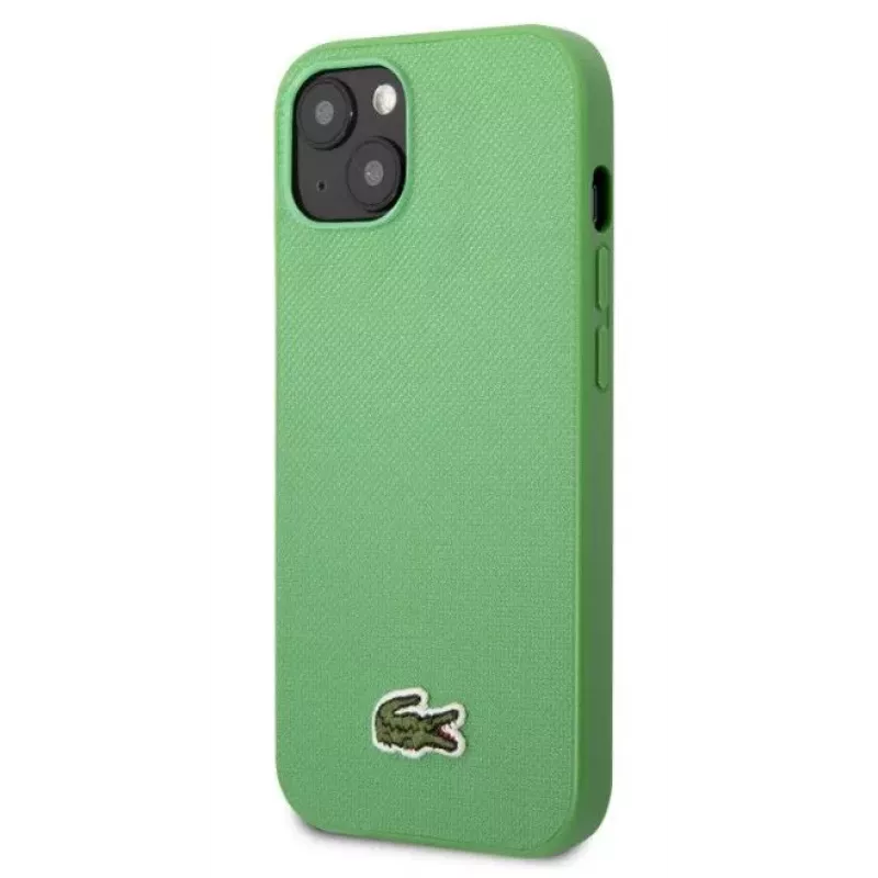 Lacoste Apple iPhone 14 Iconic Petit Pique Logo Green Back Cover