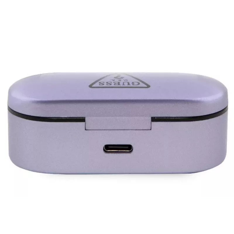 Guess True Wireless Triangle Logo BT5.0 Stereo Earphones Purple