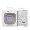 Guess Apple AirPods 1/2 Silikona Maciņš Classic Logo Gold Charm Purple