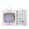 Guess Apple AirPods Pro Silikona Maciņš Classic Logo Gold Ar 4G Piekariņu Violetā Krāsā